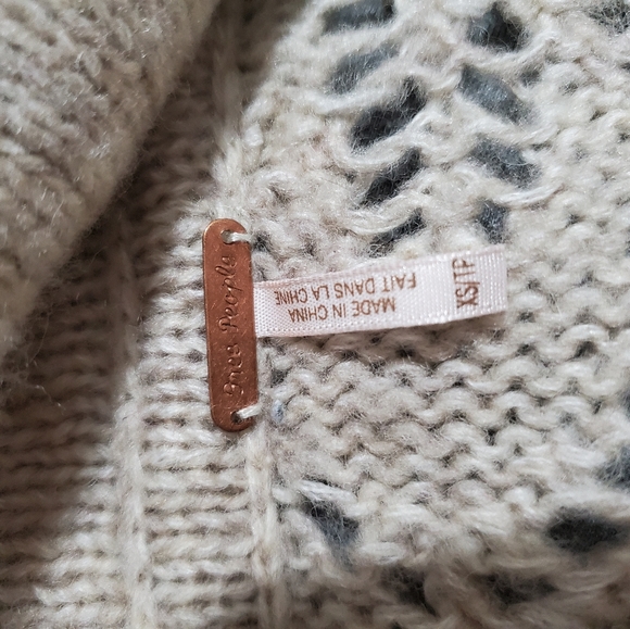 Free people wool cable knit sweater cardigan - Picture 8 of 8